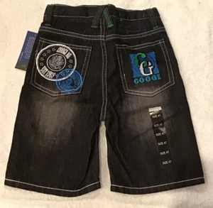 Coogi Australia Kids Jeans Shorts 4T Black Baggy 2000s Classic Pants - Picture 1 of 7