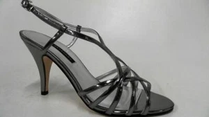 Caparros Reese Womens Stiletto Ankle Strap Sandals Shoe SZ 8 M Graphite Solid - Picture 1 of 5