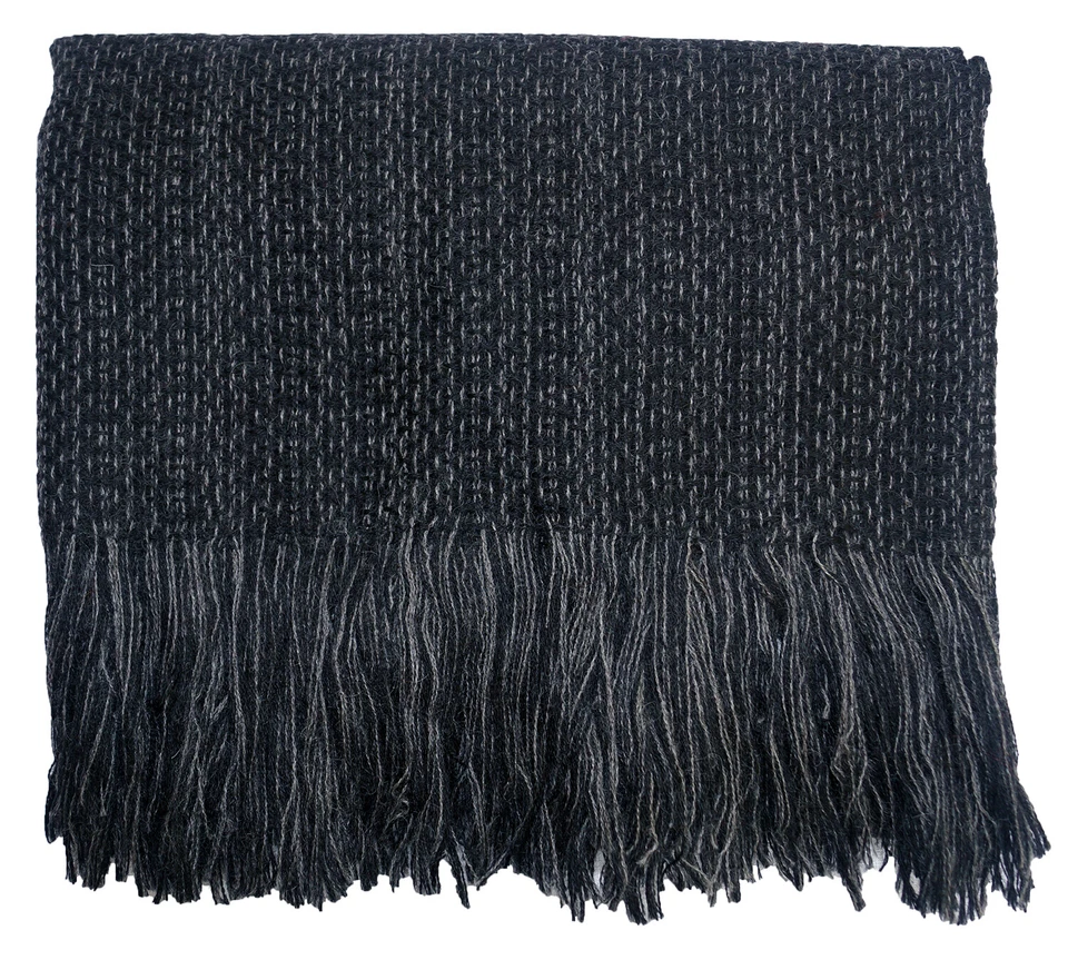 Manta de Alpaca y Lana A100, Lujosa, Suave Sedosa y Hecha a Mano Foto 1 de 1