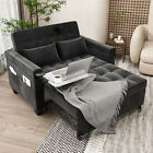 3-in-1 Convertible Pull Out Sofa Bed Loveseat Sleer Sofa w/ Adjustable Backrest