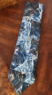 Vintage Men's Tie Gray/Blue/Brown, Silk, Geoffrey Beene