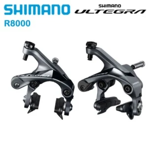 Shimano Ultegra BR R8000 Dual Pivot Brake Caliper Set Front Rear Black Bike Road - Picture 1 of 14