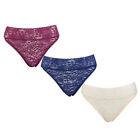 Rhonda Shear Lace Cheeky Bikini Brief 3-pack 630-924 , Darks , Size L