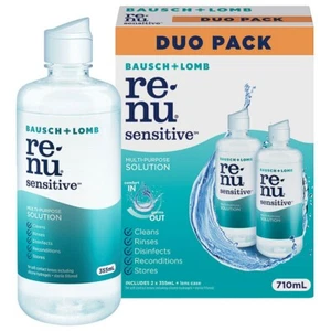 Bausch + Lomb Renu Sensitive Multi-purpose Solution Duo Pack 710mL Bausch & Lomb - Picture 1 of 1