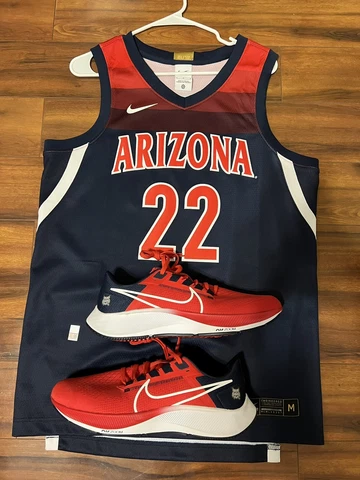 University Of Arizona Basketball Jersey And Nike Pegasus 38 Custom College Shoes Cover