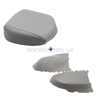 Cubierta de reposabrazos gris con paneles de puerta delantera de cuero gris para Honda Pilot 2009-2015 Foto 1 de 4