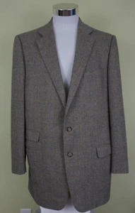 ERMENEGILDO ZEGNA Richards Greenwich Windowpane Herribone Blazer 54 EU - 44 L - Picture 1 of 8