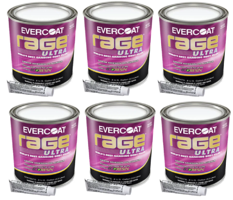 Fibreglass Evercoat 125 Rage Ultra Body Filler - 3 Liter Can