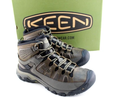 Botas de caminhada masculinas impermeáveis biqueira macia tamanho médio 8 Targhee III novas com etiquetas MSRP $175 - Imagem 1 de 4