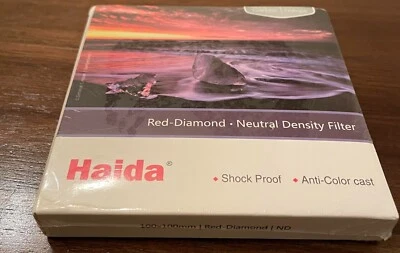 Haida Red Diamond 100mm x 100mm ND 5.0 17-Stop ND128000 Filter - Image 1 of 4
