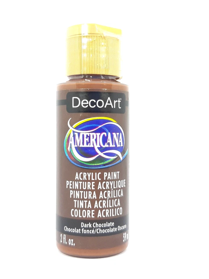 DecoArt Americana Acrylfarbe 59ml DAO63 Dark Chocolate verschiedene Farben