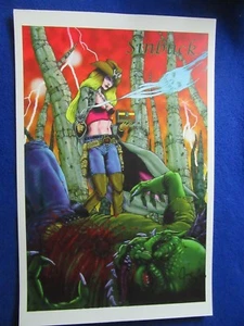 SINBUCK 11X17 PRINT SIGNED JOE VIGIL  - Picture 1 of 2