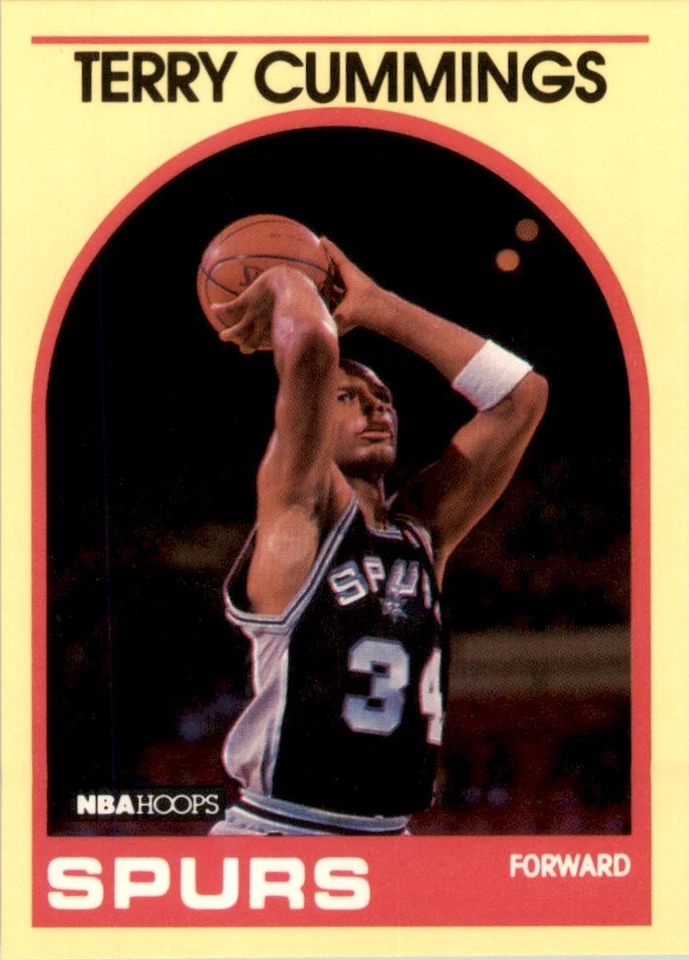 1990 Hoops 100 Superstars #87 Terry Cummings San Antonio Spurs - Image 1 of 2