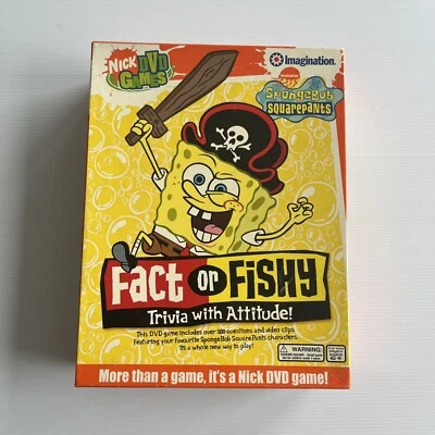 SpongeBob Fact Or Fishy DVD Game Vintage (2004) - *Missing Rule Book - Image 1 of 4