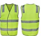 2x Hi Vis Vest Safety Vest Reflective Tape Safety Workwear Night High Visibility