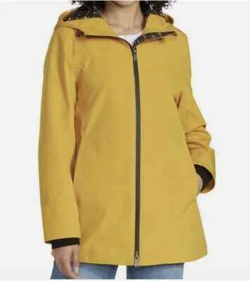 NEW Pendleton Women's Hooded Wind Resistant Waterproof Rain Jacket Yellow/Red C8 - Image 1 of 2