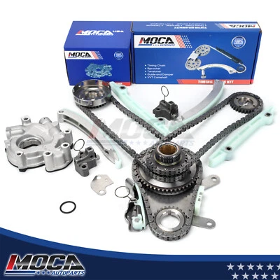 Kit de cadena de distribución JTEC bomba de aceite compatible con 99-02 Dodge Ram 1500 Durango Dakota Jeep SOHC Foto 1 de 4