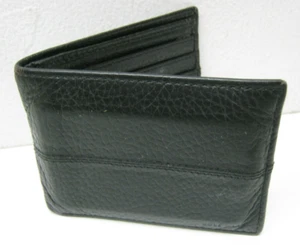 Cole Haan Men's Bi-Fold Wallet Black Genuine Leather Used - Picture 1 of 12