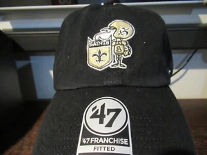 New Orleans Saints Retro 47 Brand Fitted hat - Men's XL new with tags Free Ship - Picture 1 of 5