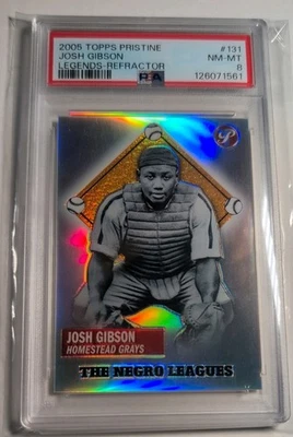 2005 Topps Pristine Legends Josh Gibson Refractor, #/99, PSA 8 POP 3-no superior  Foto 1 de 3
