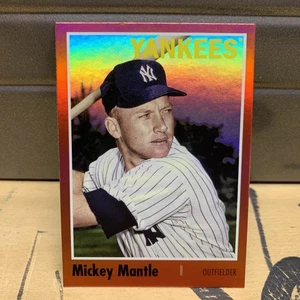 2024 Topps Archives #119 Mickey Mantle Red Hot Foil /50, Yankees Legend HOF - Picture 1 of 4