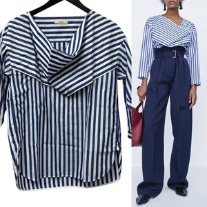 Celine Phoebe Philo 2016 Lookbook Asymmetric Striped Shirt Blouse Size 34 - Picture 1 of 6