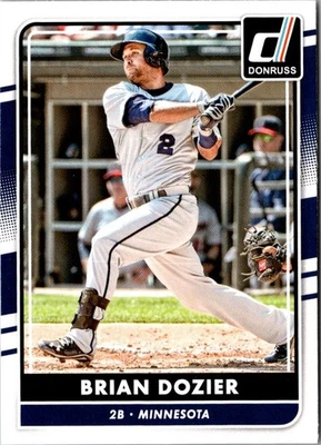 2016 Donruss Brian Dozier #115 Minnesota Twins Baseball Card - Image 1 of 2