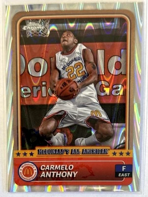 Carmelo Anthony 2024 Topps Chrome 麦当劳全美 RAYWAVE SP 新秀 #43 — 第 1/2 张图片