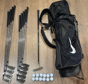 Fazer Mediator Golf Irons Set 3-SW + Putter  + Nike Golf Stand Bag w/ Dual Strap - Picture 1 of 24
