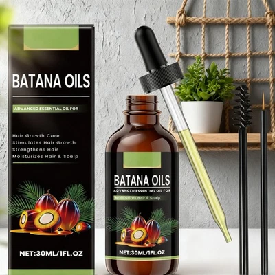 Batana Oil Hair Care 100% Natural Pure Raw Eliminates Split Ends for Hair Growth - Image 1 of 4
