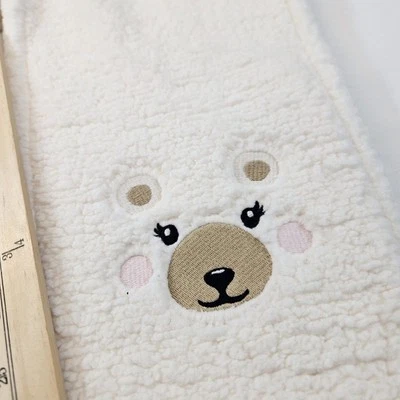 Pantalones deportivos Gymboree para niñas marfil difusos talla 7 bordados oso nuevos con etiquetas aventura nórdica Foto 1 de 4