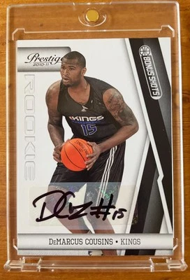 2010-11 Panini Prestige DeMarcus Cousins Bonus Shots RC Auto 60/99 Kings #155 - Image 1 of 2
