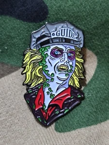 Beetlejuice 80s Retro Horror Halloween Enamel Lapel Hat Backpack Pin Metal Badge - Picture 1 of 3