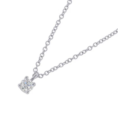 TIFFANY&Co. Solitaire Necklace Pt950 - Image 1 of 4