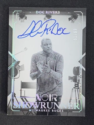 Doc Rivers 2024-25 Panini Noir Showrunner Signatures Auto 51/99 #SS-DOC - Image 1 of 2