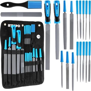 TECPO FEILEN SET 19-TEILIG WERKSTATTFEILEN SATZ RASPEL FEILE für METALL + HOLZ - Bild 1 von 3