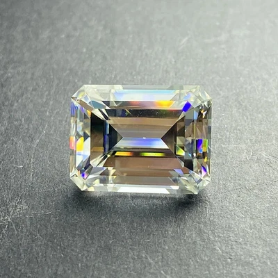 1-25pcs Loose Moissanite Excellent D Color Emerald Cut VVS1 GRA Certificate  - Image 1 of 4