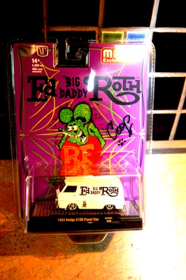 ED BIG DADDY ROTH   M2 DODGE A100 VAN  RAT FINK  -- SIGNED -- - Image 1 of 4