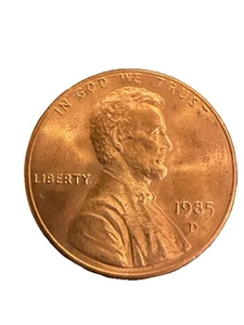Moneda de 1 centavo sin circular Lincoln Memorial Cent 1986 D BU - Imagen 1 de 2