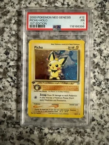 Pichu - 12/111 PSA 1 1st Edition Neo Genesis Holo Rare - Population 18 - Picture 1 of 2