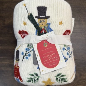 POTTERY BARN KIDS RIFLE PAPER CO NUTCRACKER HEIRLOOM BABY BLANKET (NO NAME) - Picture 1 of 18