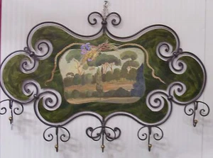 KLEIDERBÜGEL aus Schmiedeeisen. Toskanische Landschaft. 740 - Bild 1 von 3