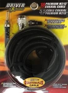 Driver Extreme DRX1518 18' M213 QUANTUM-FLEX RG213 CABLE EASY ON UHF CONNECTOR - Picture 1 of 2