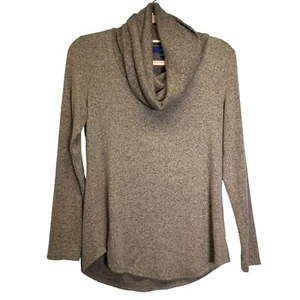 APT.9 Pullover Sweater Petite Sz XS Extra Soft Marled Beige Mocha - Picture 1 of 9