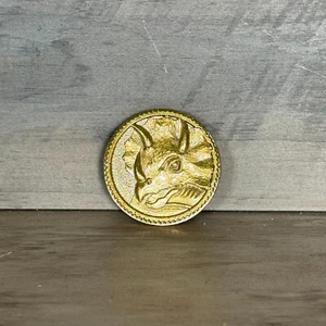 Mighty Morphin' Power Rangers Bandai Legacy Morpher Triceratops Movie Coin - Picture 1 of 2