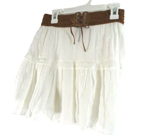 IZ Byer NWT Girl's IVORY Layered Skirt Size Medium - Picture 1 of 3