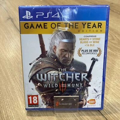The Witcher III Wild Hunt Sony PS4 PlayStation 4 Neuf Sous Blister FR GOTY