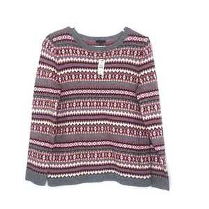 Talbots Fair Isle Sweater Women’s Medium Petite Lambswool Blend Nordic - Picture 1 of 8