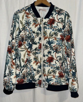 Philosophy Jacket Womens Small Cream Floral Republic Clothing Ladies Casual Coat - Image 1 of 4