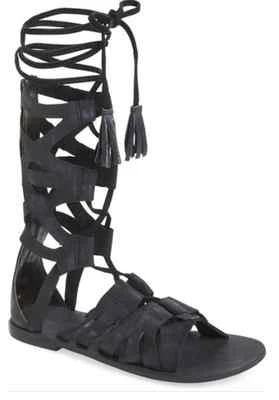Sandalia Gladiador Nueva con Caja Free People 'Mesa Verde' en Negro Minorista: $138 Foto 1 de 4